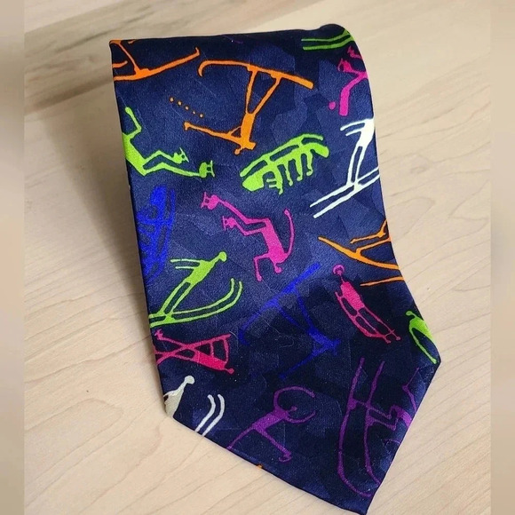 ⛷️Vintage Lillehammer 94  Winter Olympics Tie - Picture 3 of 5